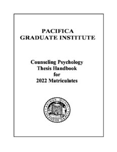 pacifica graduate institute dissertation handbook