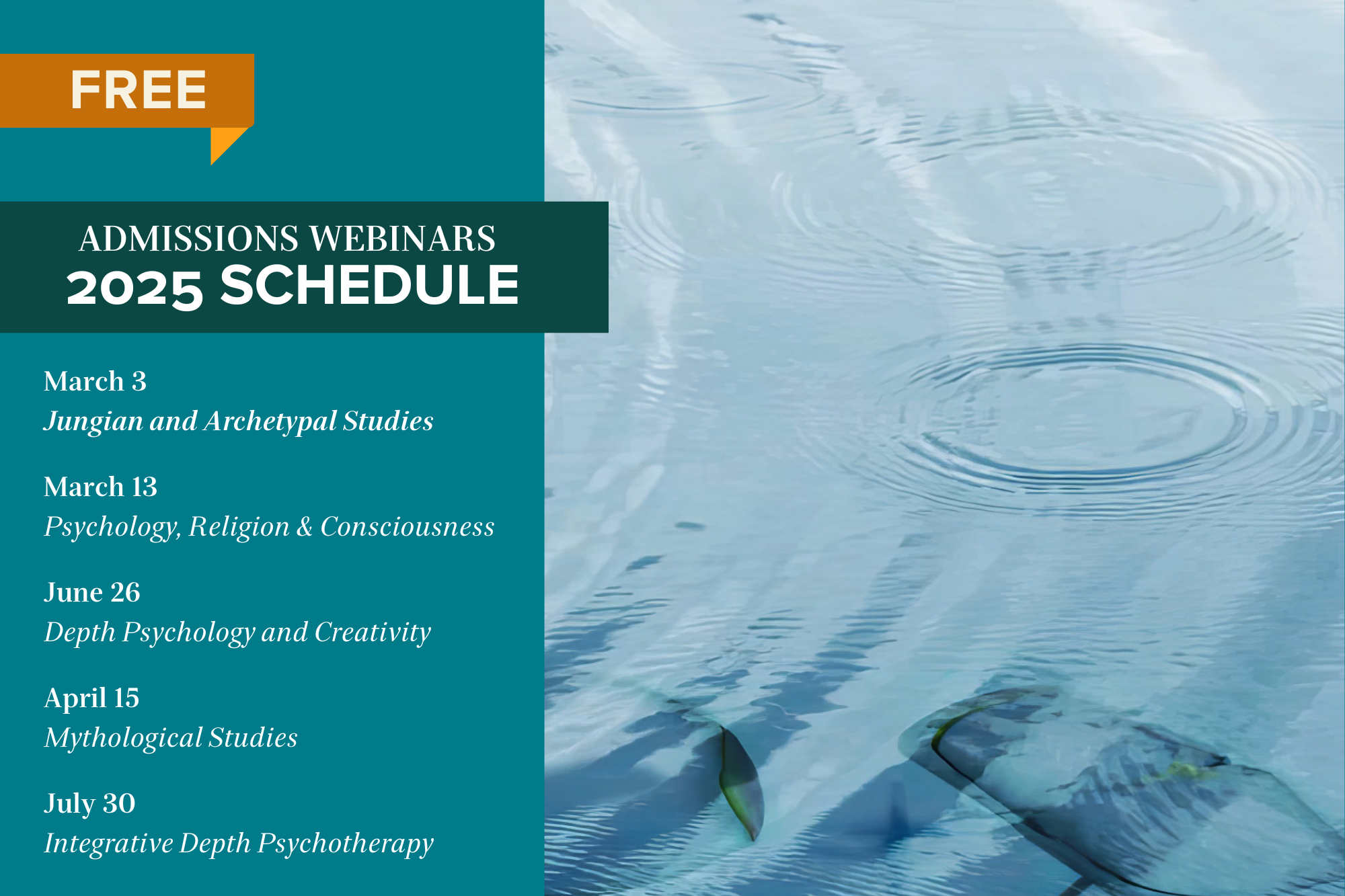 2025 Admissions Webinars - Pacifica Graduate Institute